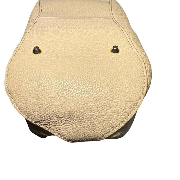 DKNY Beige Satchel with Gold Accents - Picture 8 of 16